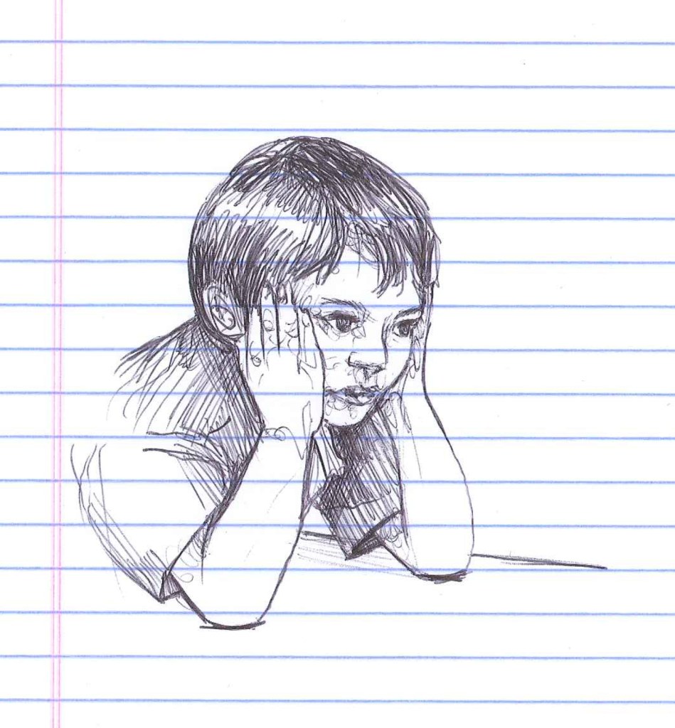 "Elbow room." Doodle by @andrescalo. 