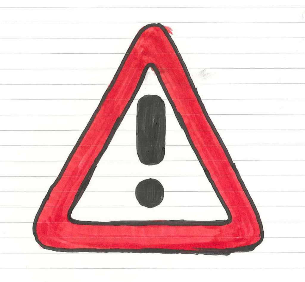 Wrong way! "Error." Doodle by @andrescalo. 