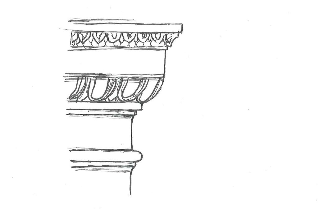 Finding structure in fleeing. "Apophyge."  Ink on paper. Doodle by @andrescalo.