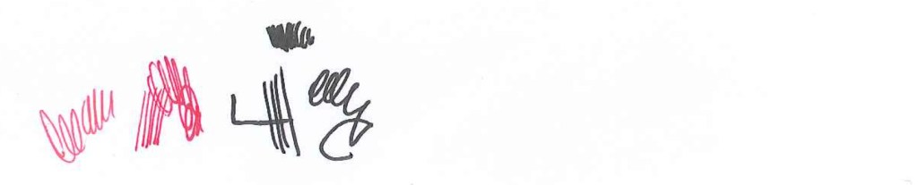 Calculator_ink and ballpoint pen on paper_Scribble